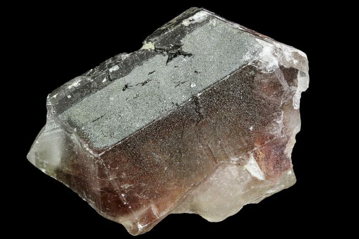 Tabular, Yellow-Brown Barite Crystal with Red Phantom - Morocco #109914